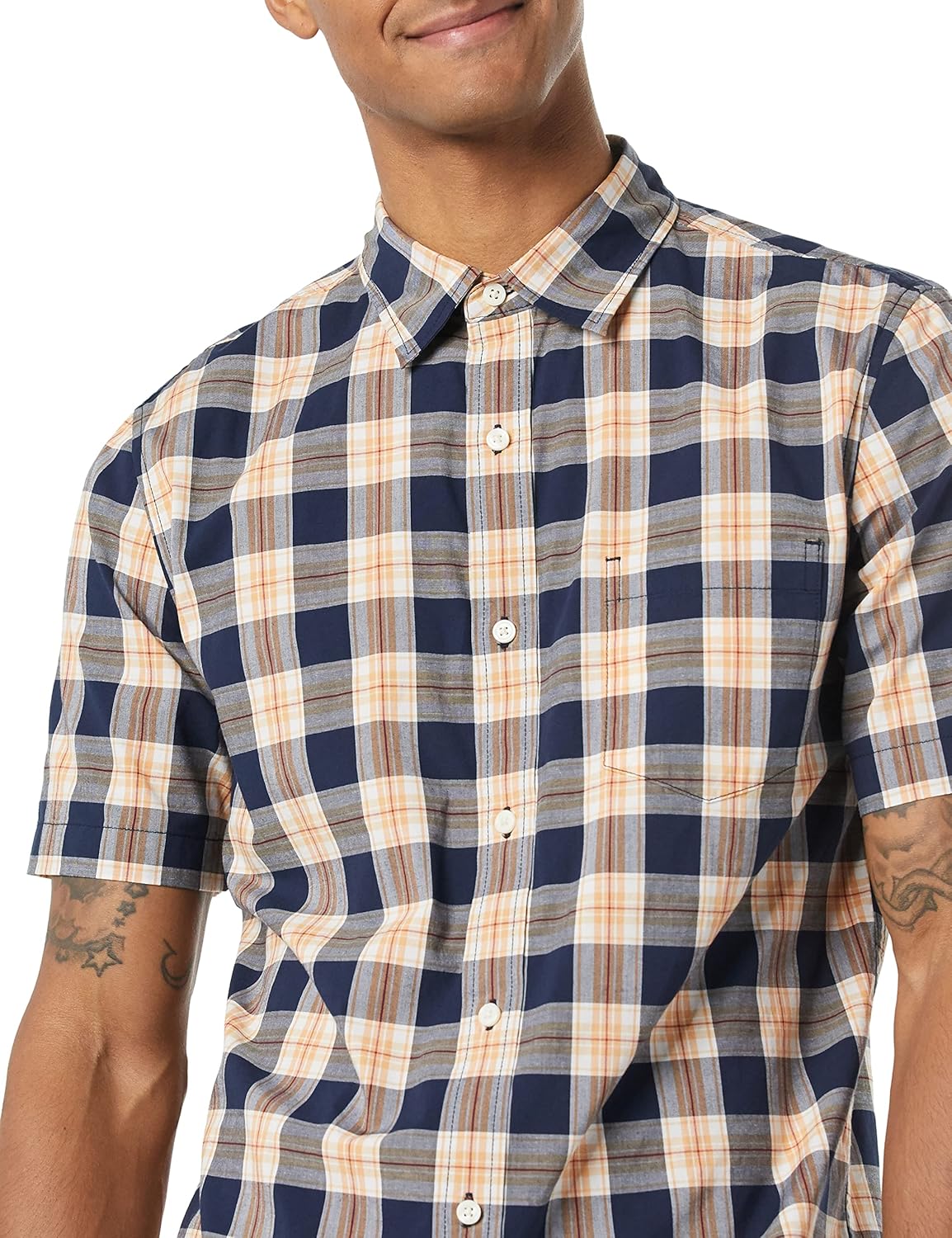 Thumbnail 4 de Amazon Essentials Men's Slim-Fit Short-Sleeve Poplin Shirt