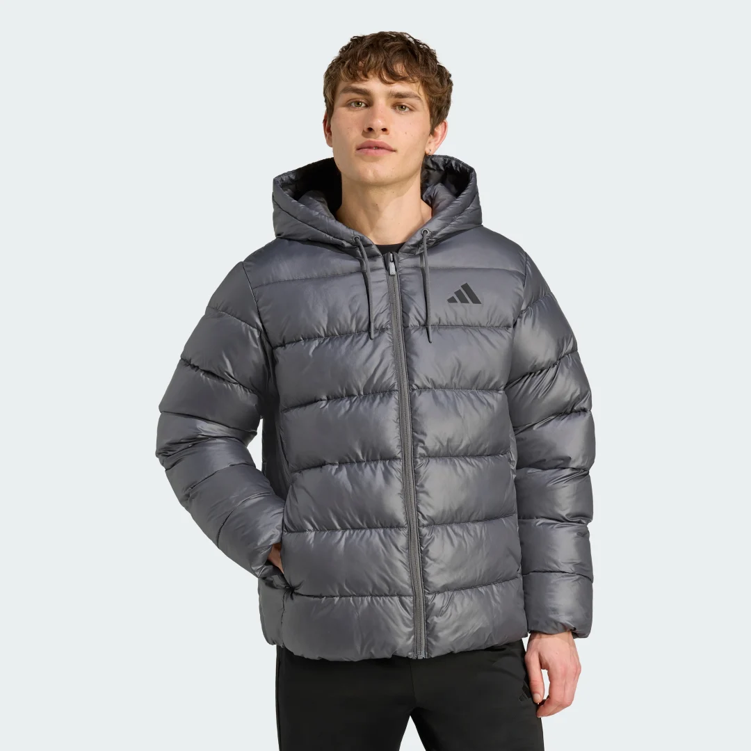 Detalle de Adidas Essentials CLIMAWARM anorak abullonado Gris