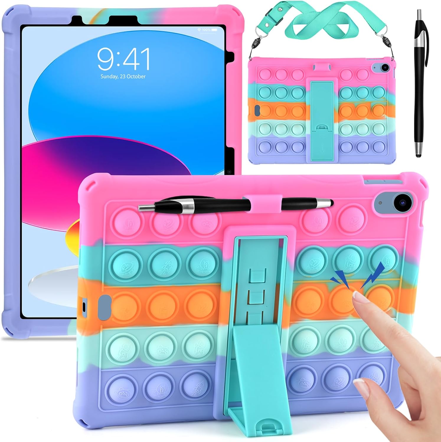 Detalle de KATUMO Silicone Case for iPad 11 Inch with stylus
