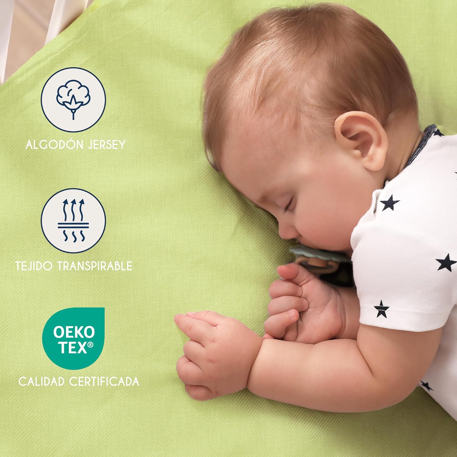 Thumbnail 2 de Dreamzie Juego de 2 Sábanas Cuna 40x80 Algodón 100%