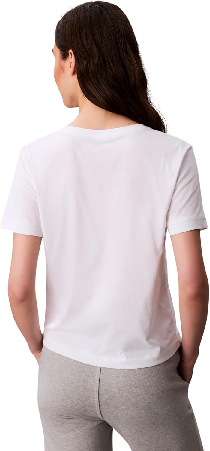 Thumbnail 2 de Calvin Klein Damen 2er Pack T-Shirts Kurzarm Logo Tee mit V-Ausschnitt