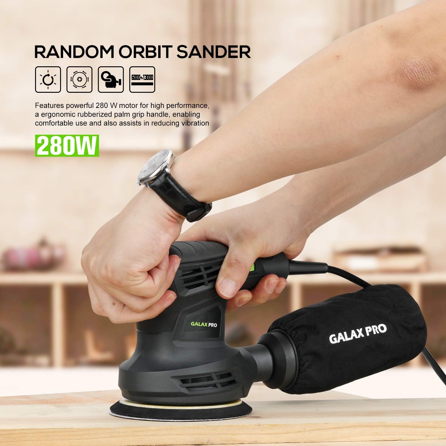 Detalle 2 de GALAX PRO Orbital Sander 280W