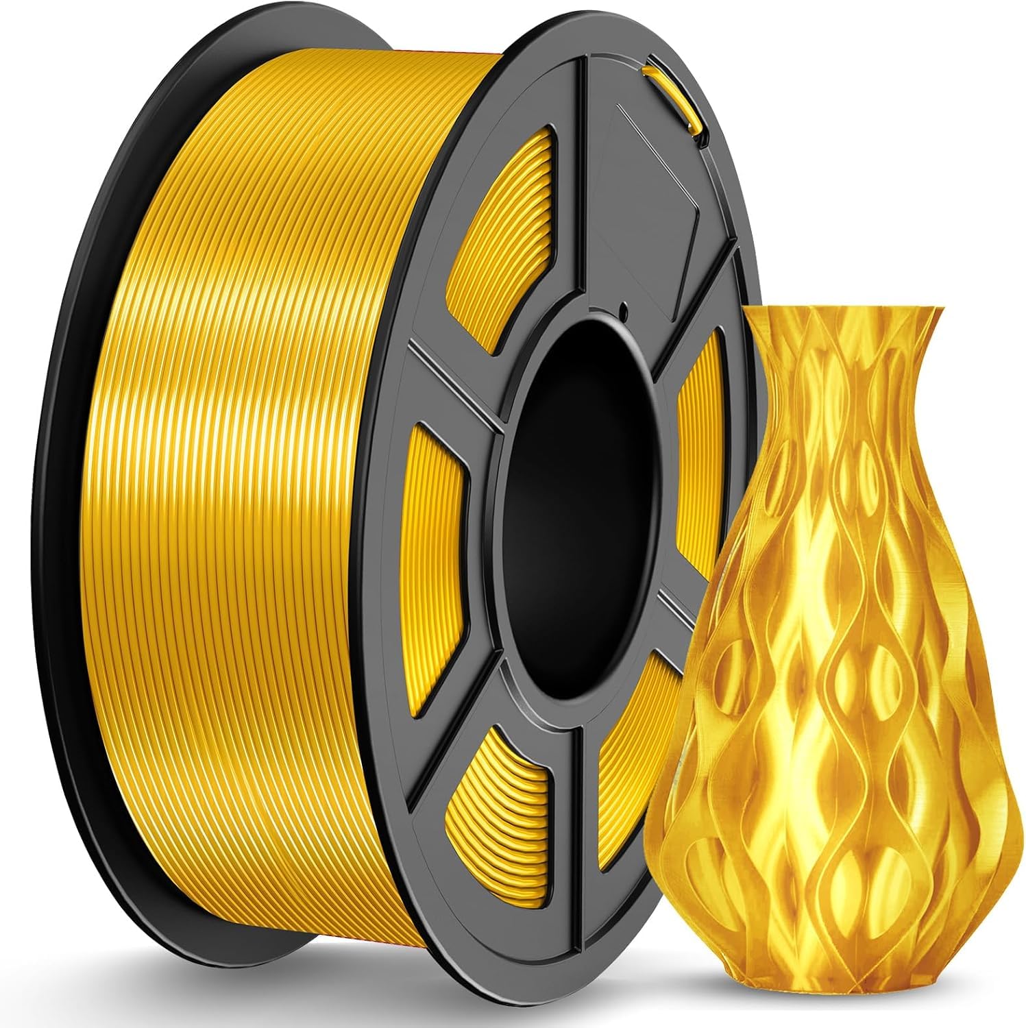 JAYO Silk PLA Filament 1.1kg – 1.75mm in Silk Light Gold