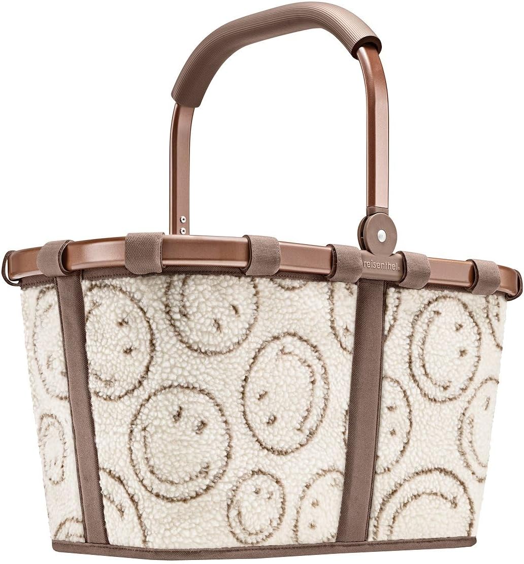 Detalle de reisenthel carrybag teddy sand – Stabiler Einkaufskorb mit viel Stauraum und Innentasche