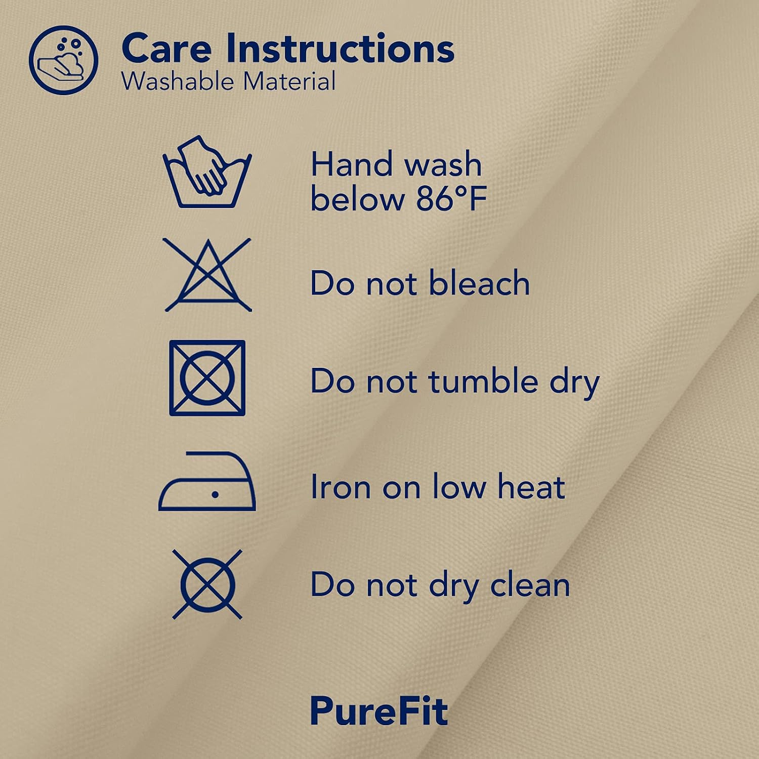 Thumbnail 6 de PureFit 1 Outdoor Curtain Panel, 120 x 84 Inches, Waterproof Beige Polyester