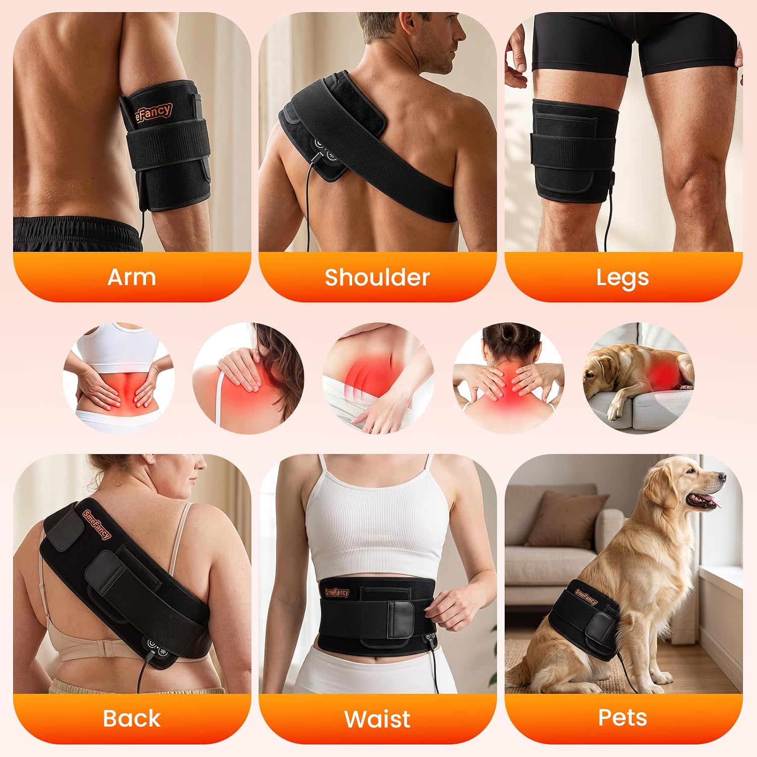 Thumbnail 6 de Red Light Therapy Pad, 660nm Red and 850nm Infrared, 14.4 x 6.1 Inches