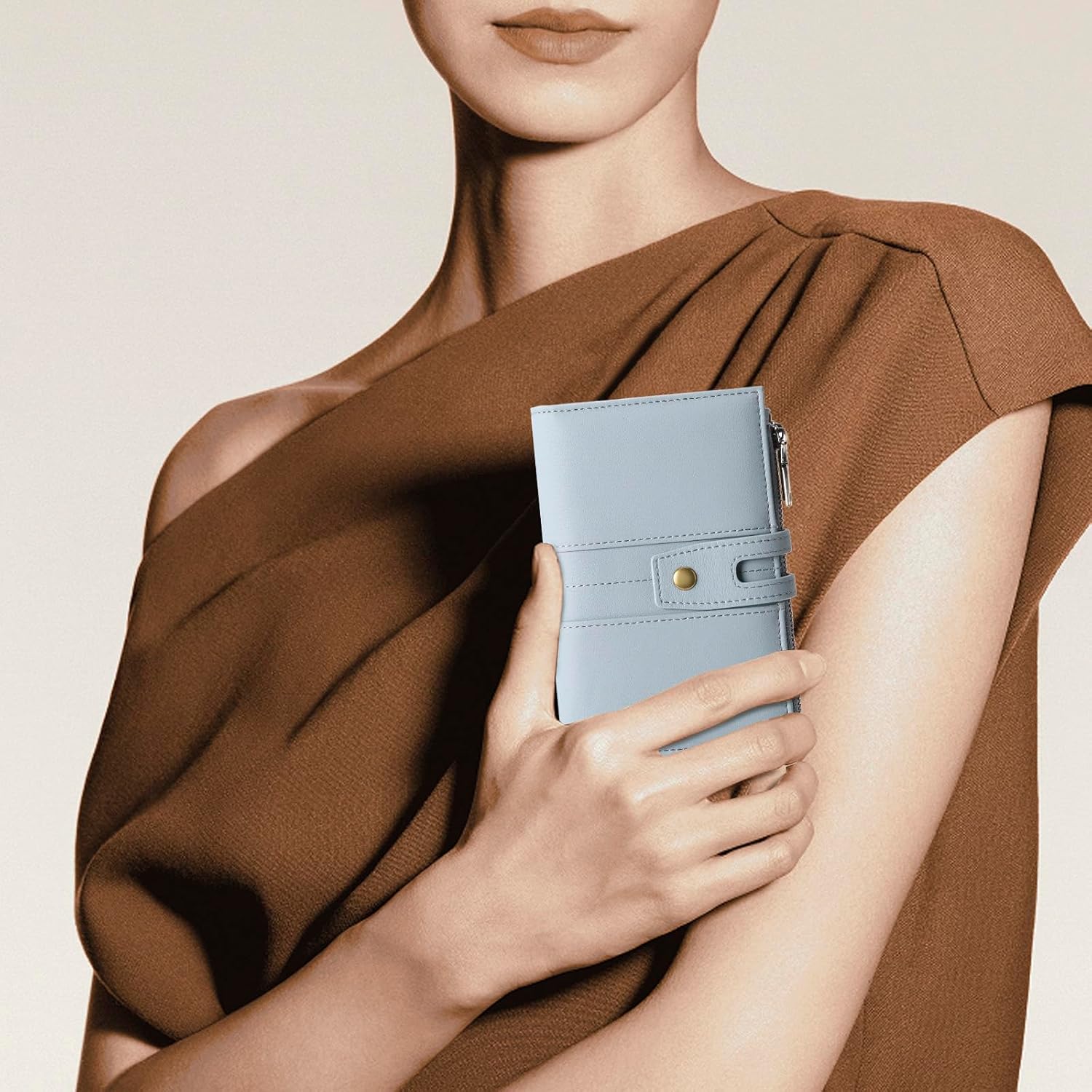 Thumbnail 5 de GAEKEAO Small RFID Blocking Vegan Leather Bifold Purse with ID Window