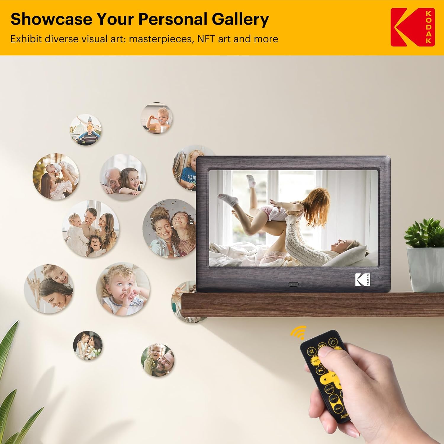 Thumbnail 5 de Cadre photo numérique WiFi 7 pouces