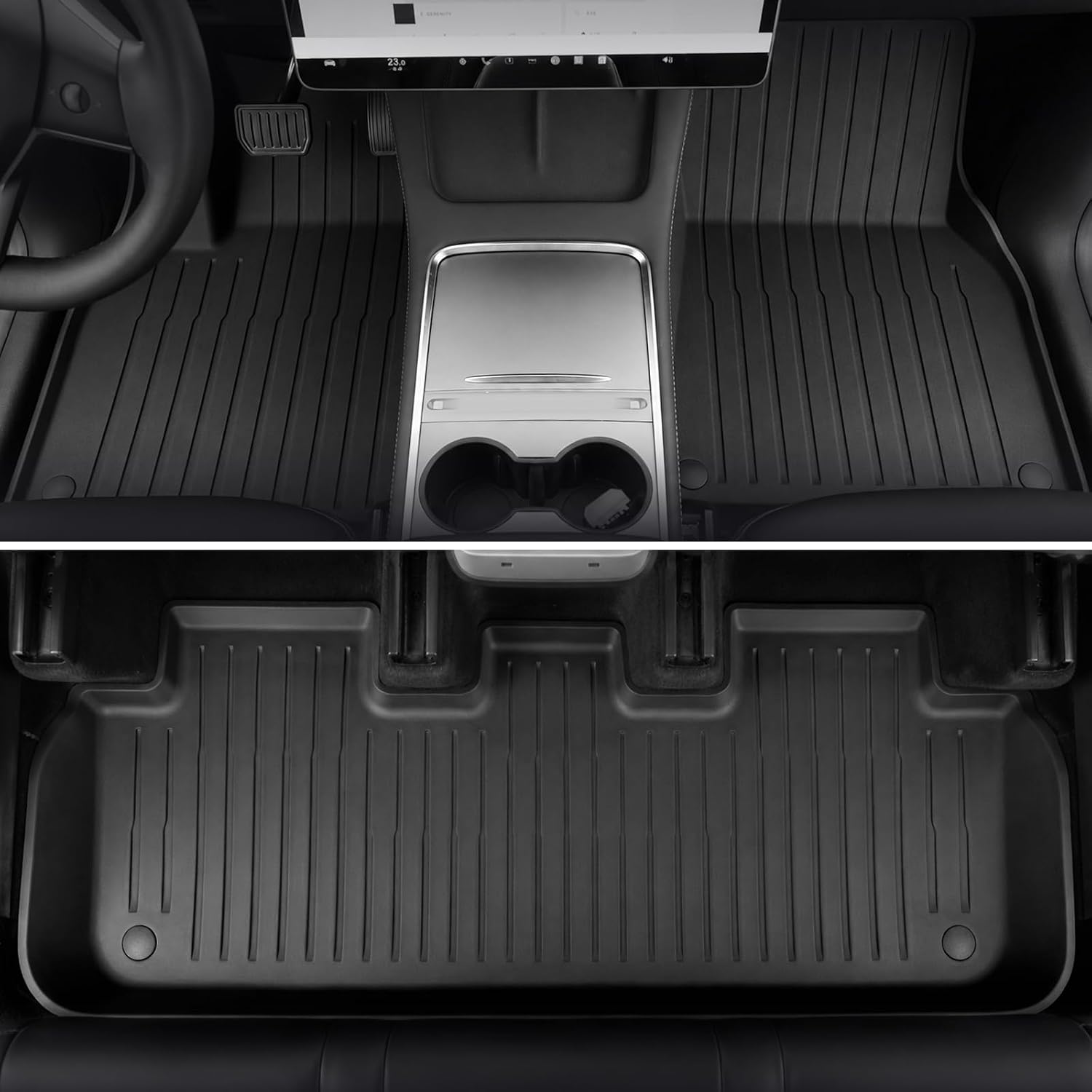 Thumbnail 2 de GALVAGNITE Floor Mats for Tesla Model Y (2021–2024) Full Coverage All-Weather Mat Set
