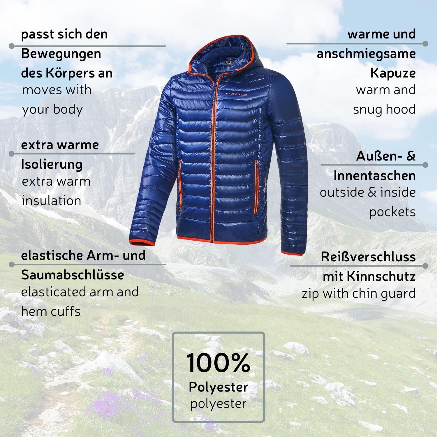 Detalle 2 de Veste isolante outdoor Black Crevice 120 g