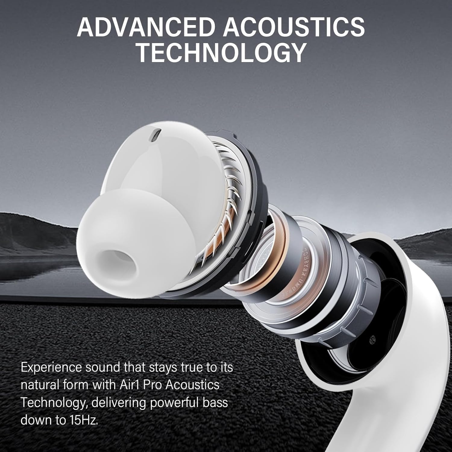 Thumbnail 3 de DUCOCUB Air1 Pro Cuffie Bluetooth con ANC ibrido, modalità multiple e Hi-Res Audio (bianco)