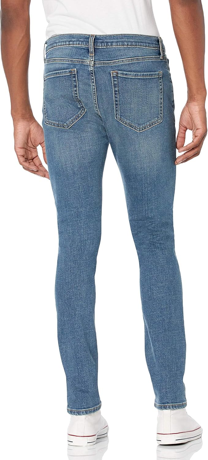 Detalle de Amazon Essentials Men’s Skinny-Fit Stretch Jean (Discontinued Colours) – slim, stretch denim