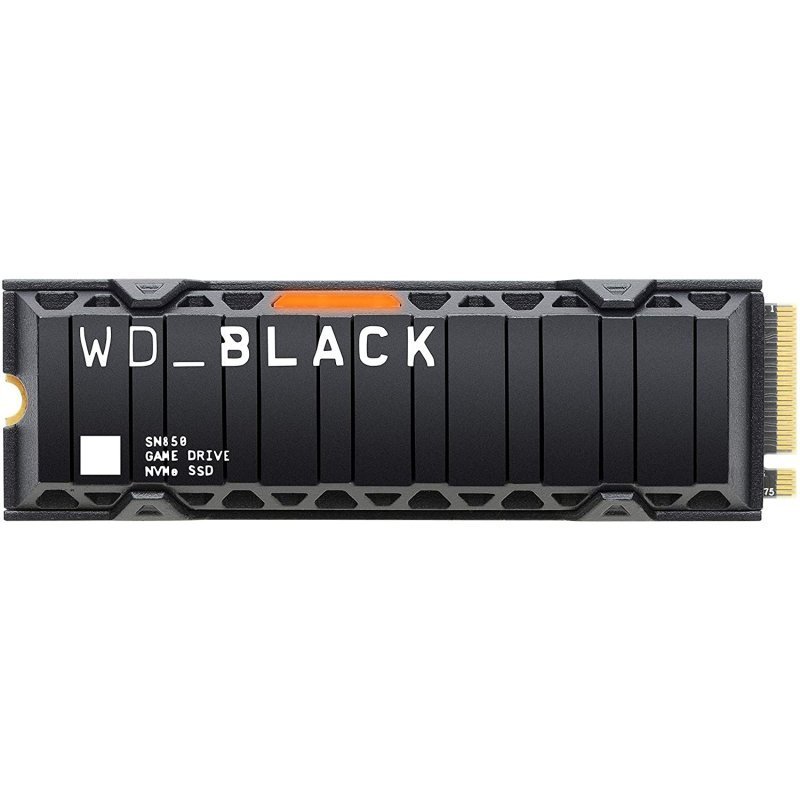 Detalle de WD Black SN850 1 TB NVMe PCIe 4.0 con disipador térmico – Sandisk