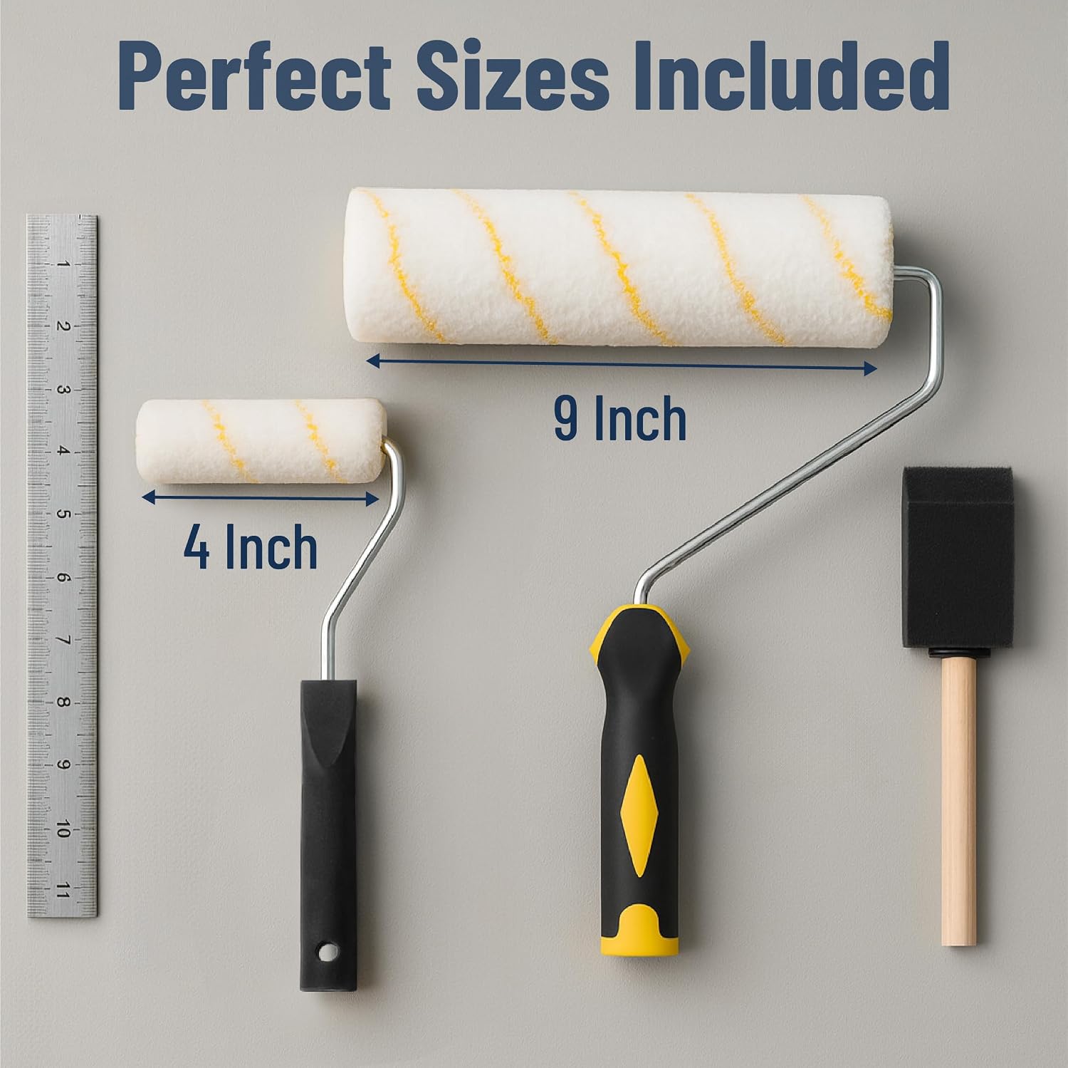 Thumbnail 6 de Bates Choice le23 Paint Roller Kit, 19-Piece Microfiber Set with 9-Inch and 4-Inch Rollers
