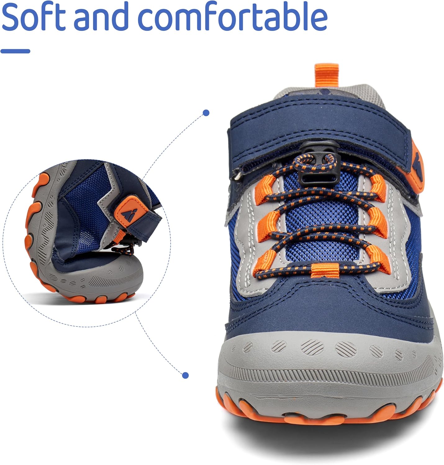 Detalle 2 de Mishansha Wanderschuhe Kinder Sports Sneaker – leichte Laufschuhe für Mädchen