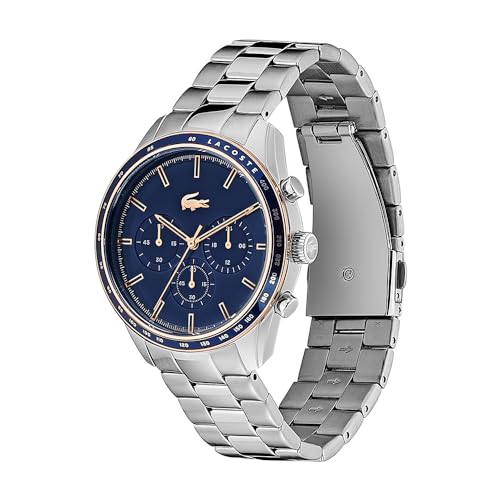 Thumbnail 1 de Lacoste Montre Chronographe à Quartz pour Homme Collection Boston – Bracelet Acier Inoxydable Argenté (2011081)