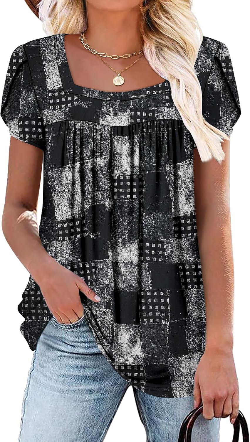 Thumbnail 6 de CHICZONE square neck tunic top