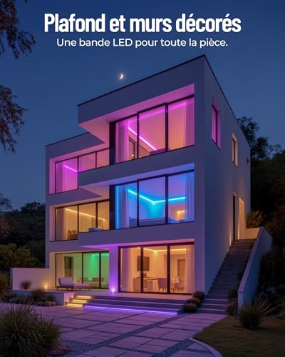 Detalle 2 de Beaeet Ruban LED 5m 24V RGB avec Télécommande et App Bluetooth — Bande LED intérieure 5050