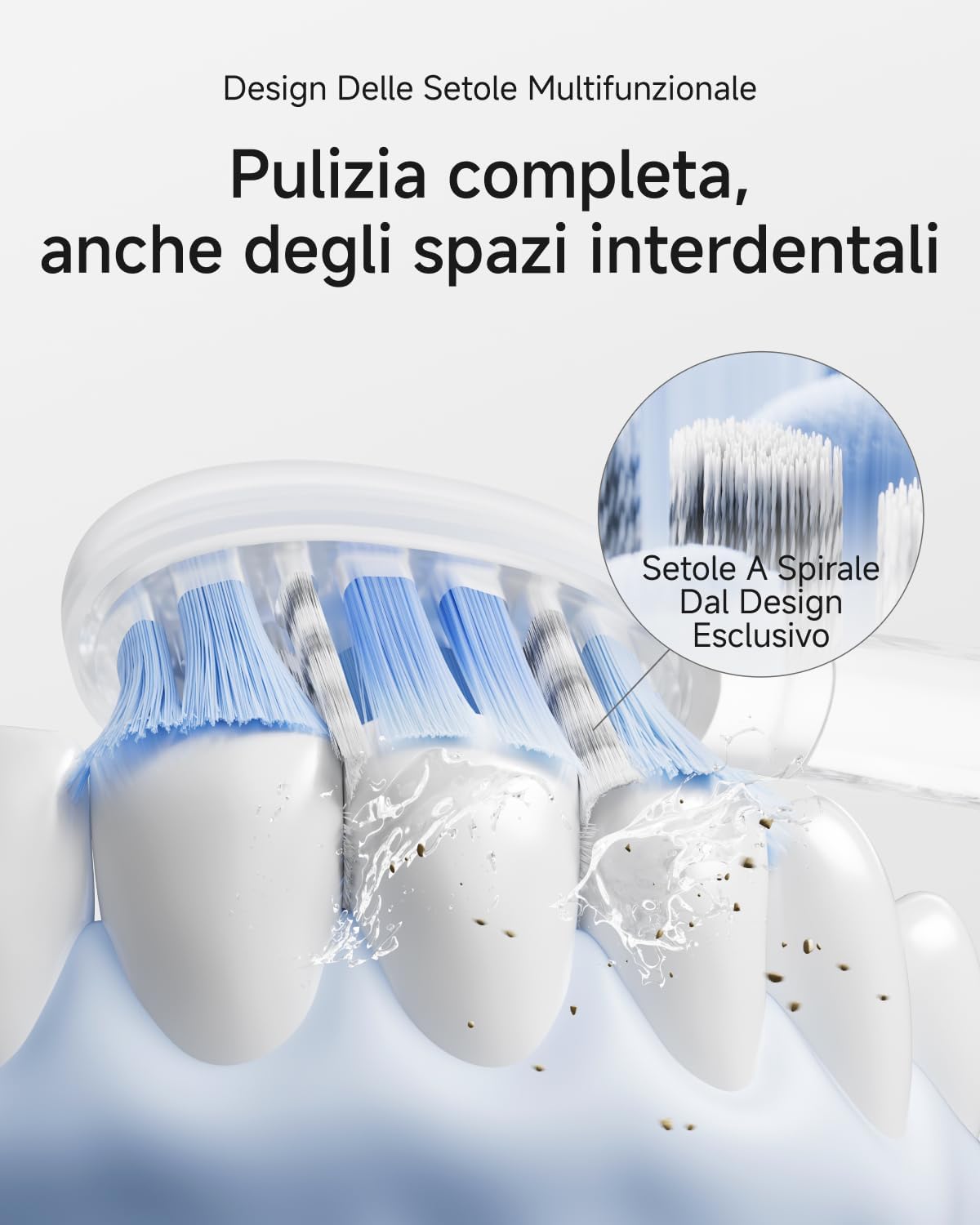 Thumbnail 3 de Laifen Wave Pro spazzolino elettrico sonico WaveMotion con oscillazioni 60°, app intelligente e batteria fino a 70 giorni (IPX8, argento)