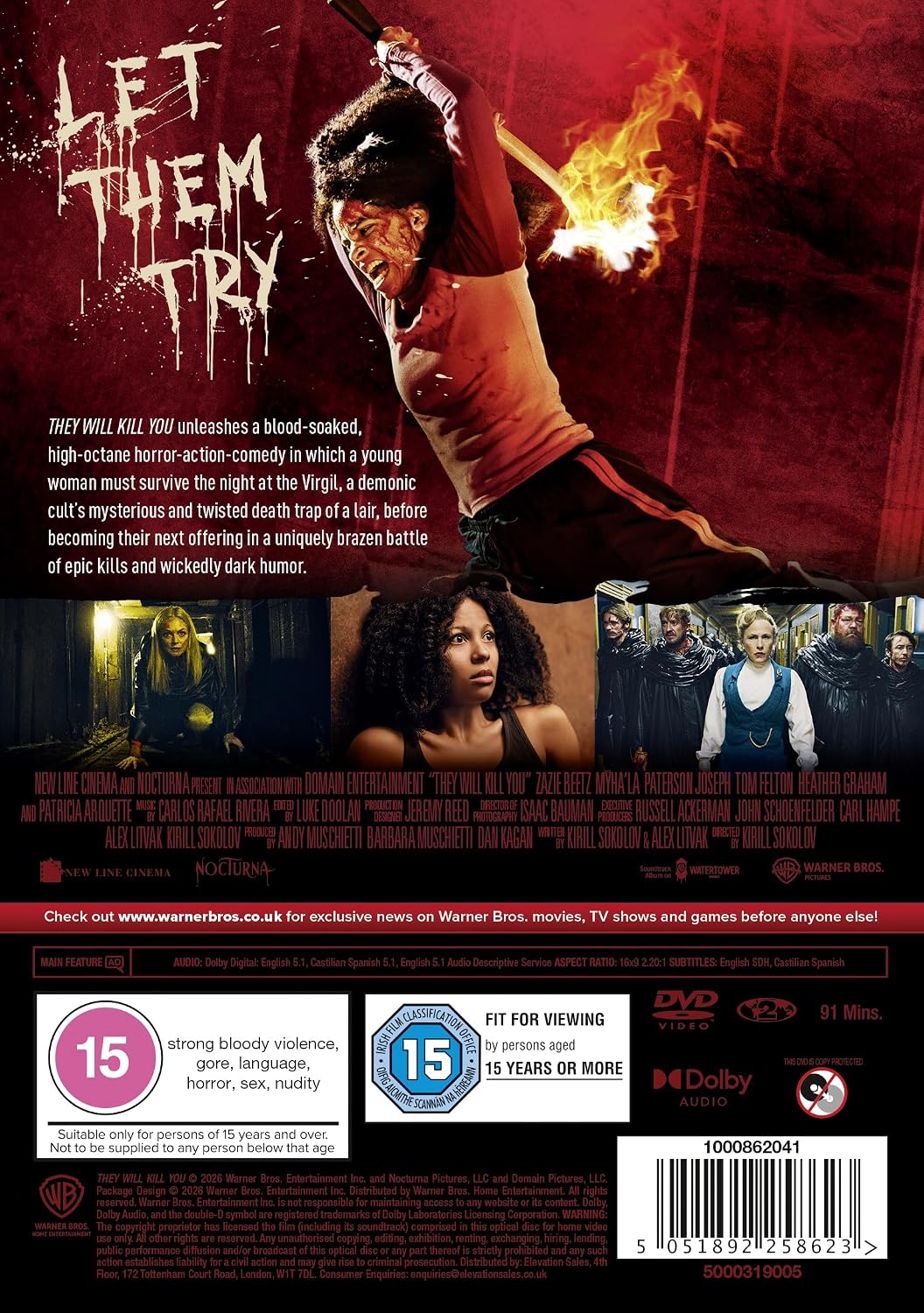 Thumbnail 1 de They Will Kill You [2026] DVD – Horror-action comedy starring Zazie Beetz