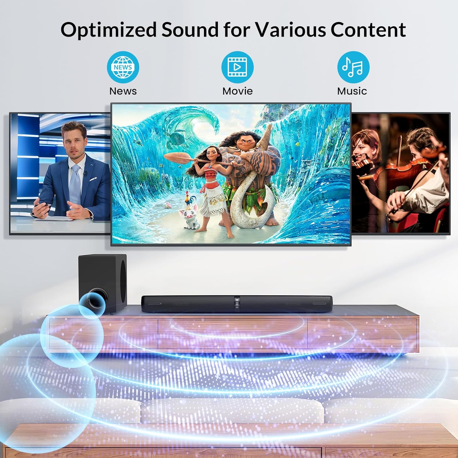 Thumbnail 2 de Vecibel 120W Sound Bar with Subwoofer