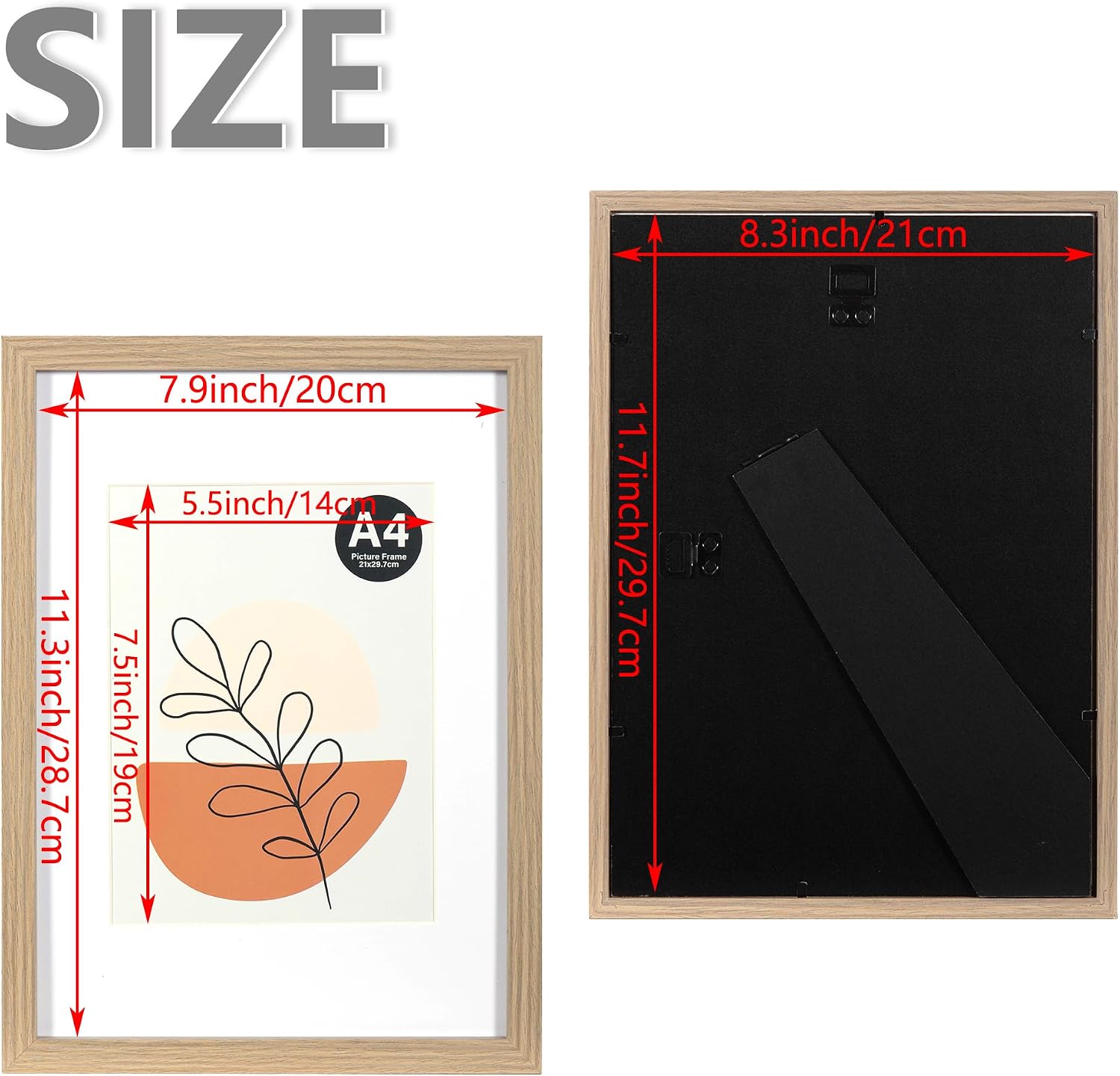Thumbnail 4 de KAIWIN Picture Frame Grey A4 set of 3