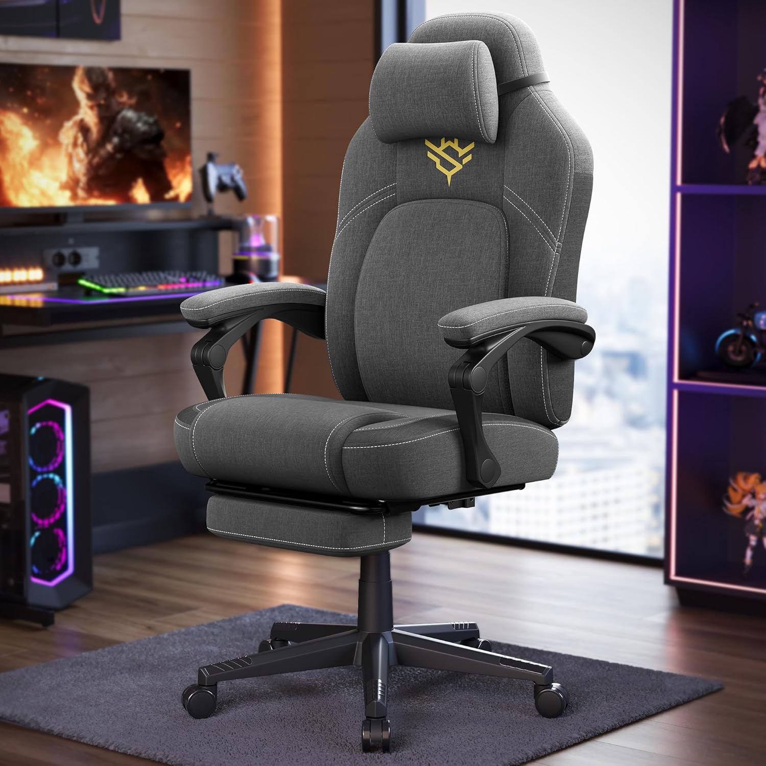 Detalle de SONGMICS HOME Silla de Juegos racer