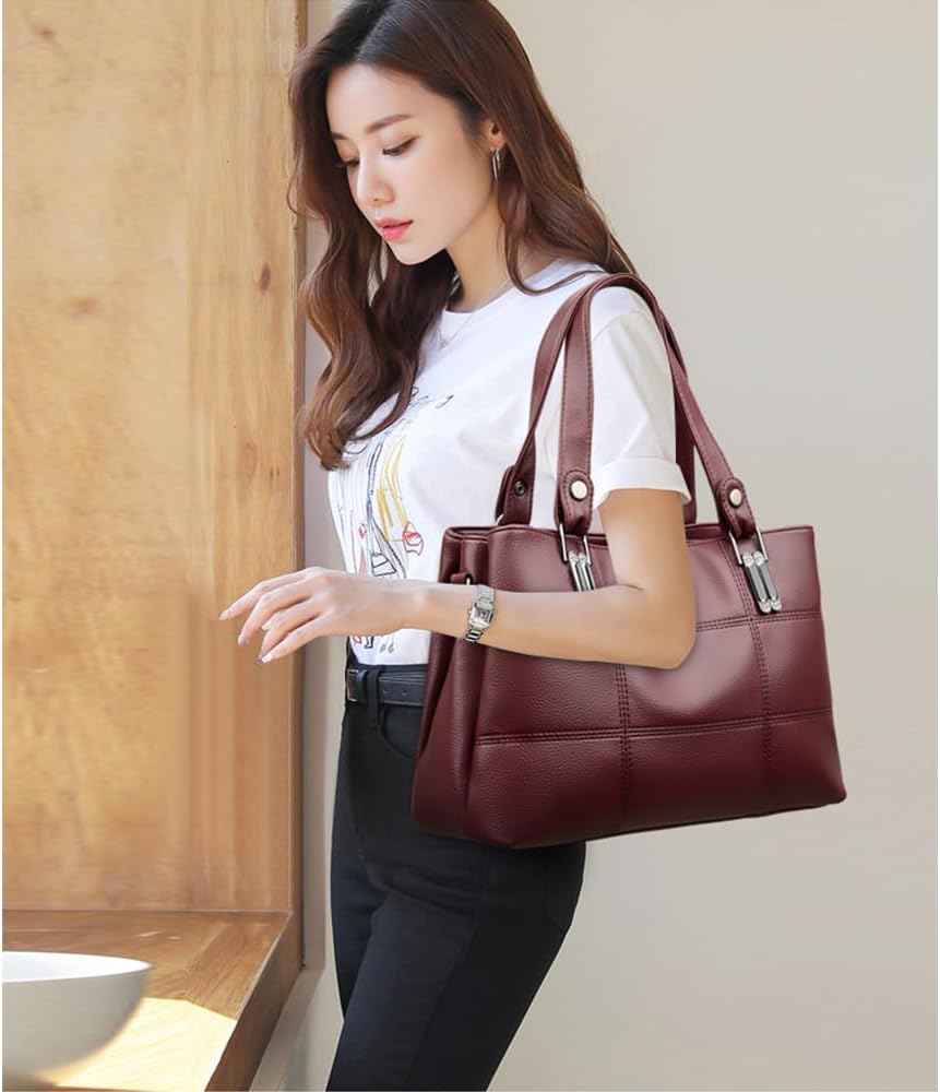 Thumbnail 5 de Sacmill Women's PU Leather Crossbody Bag — Medium with 3 Compartments