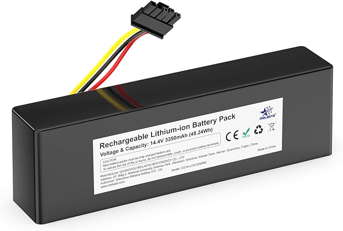 Melasta Batería 14,4V 3350mAh para Xiaomi Conga y Mijia🧹