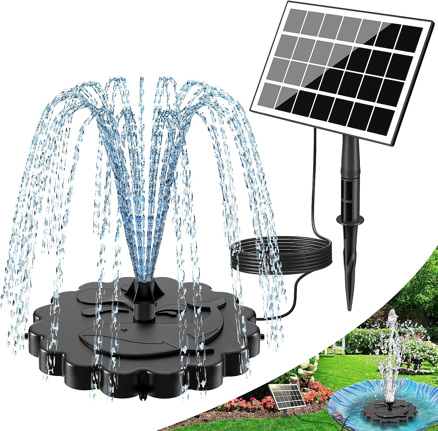 Thumbnail 6 de SZMP Solar Springbrunnen 3,5 W für außen
