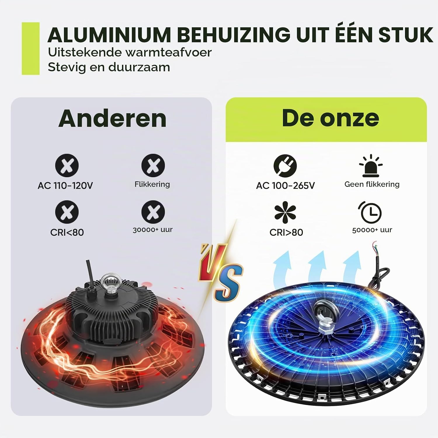 Thumbnail 2 de Tallflly SL-GK15097P UFO-ledhighbay 150 W, 22.500 lm, 6.000 K, IP65