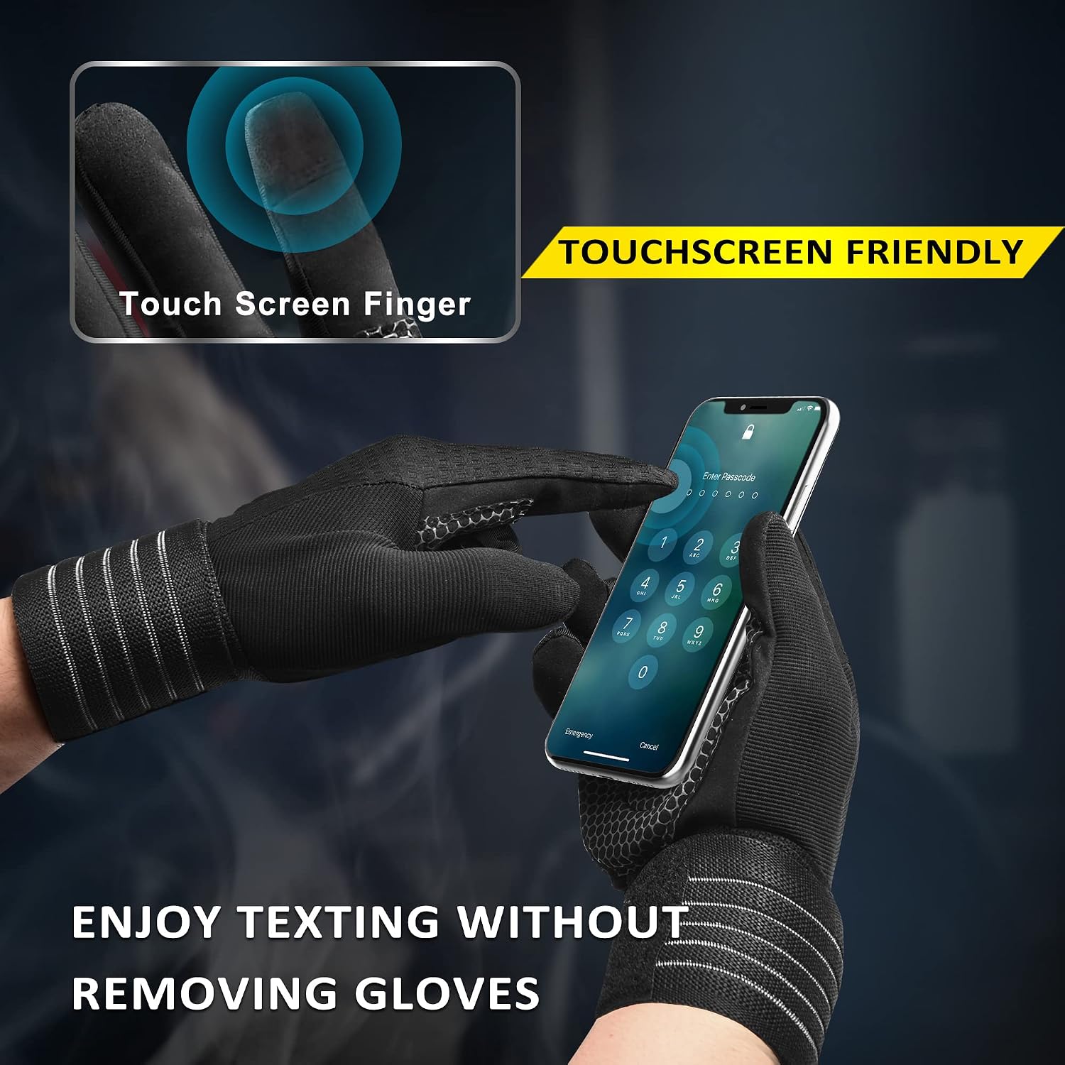 Thumbnail 4 de ihuan full finger workout gloves xl Full-Finger Weightlifting Gloves with Wrist Wraps