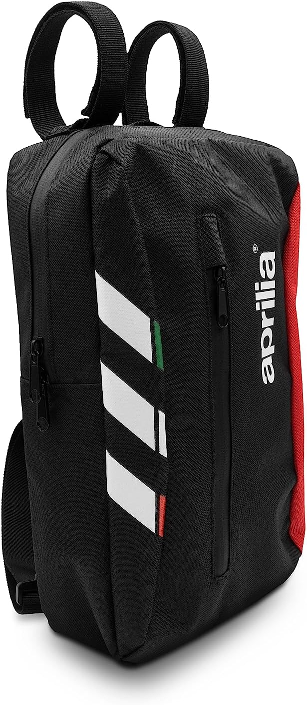 Detalle de Aprilia E-Scooter Bag&Backpack 2in1: borsa frontale impermeabile da 5L e zaino monospalla