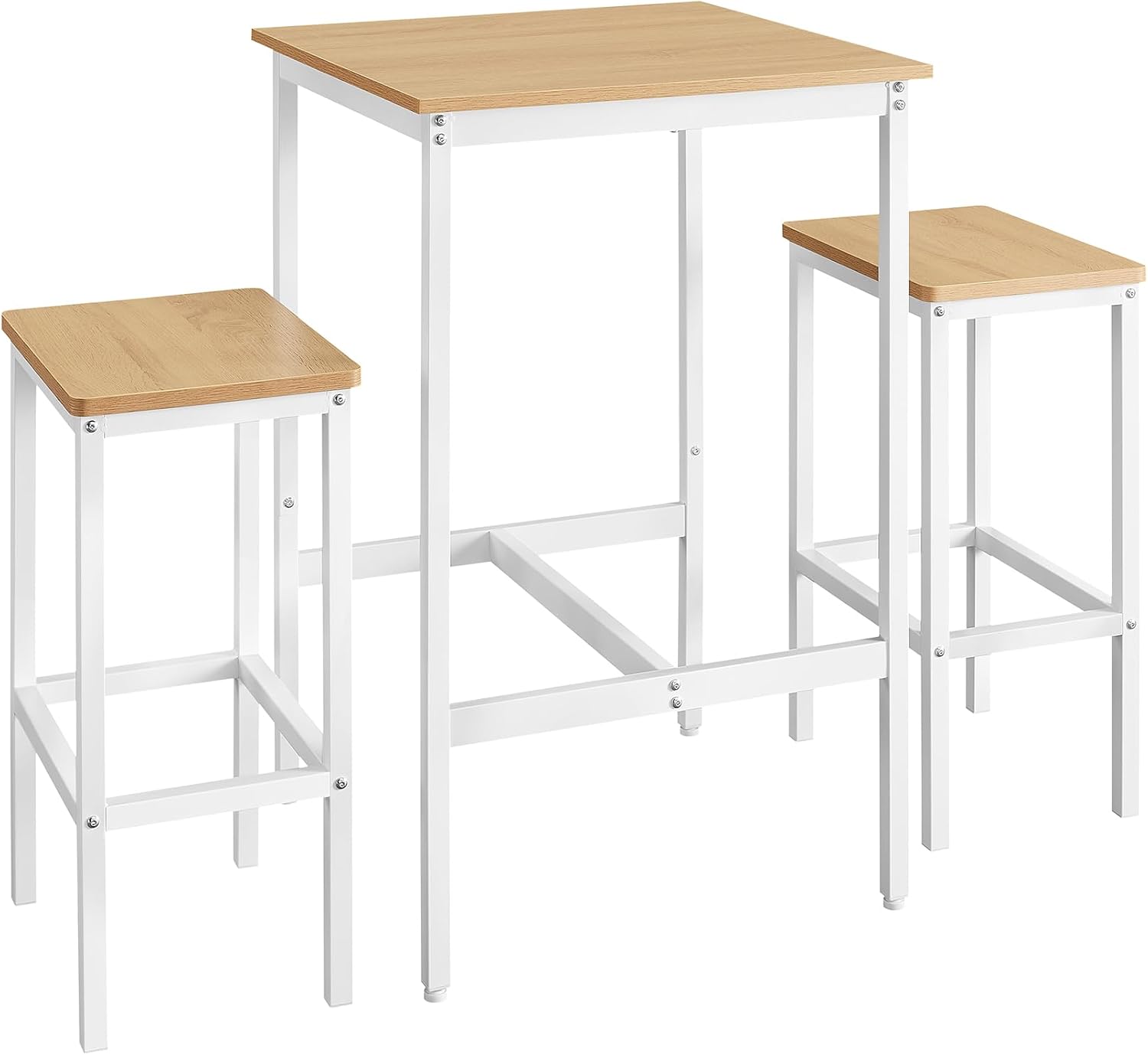 VASAGLE LBT017W09 Tavolo da bar 60x60x90 cm