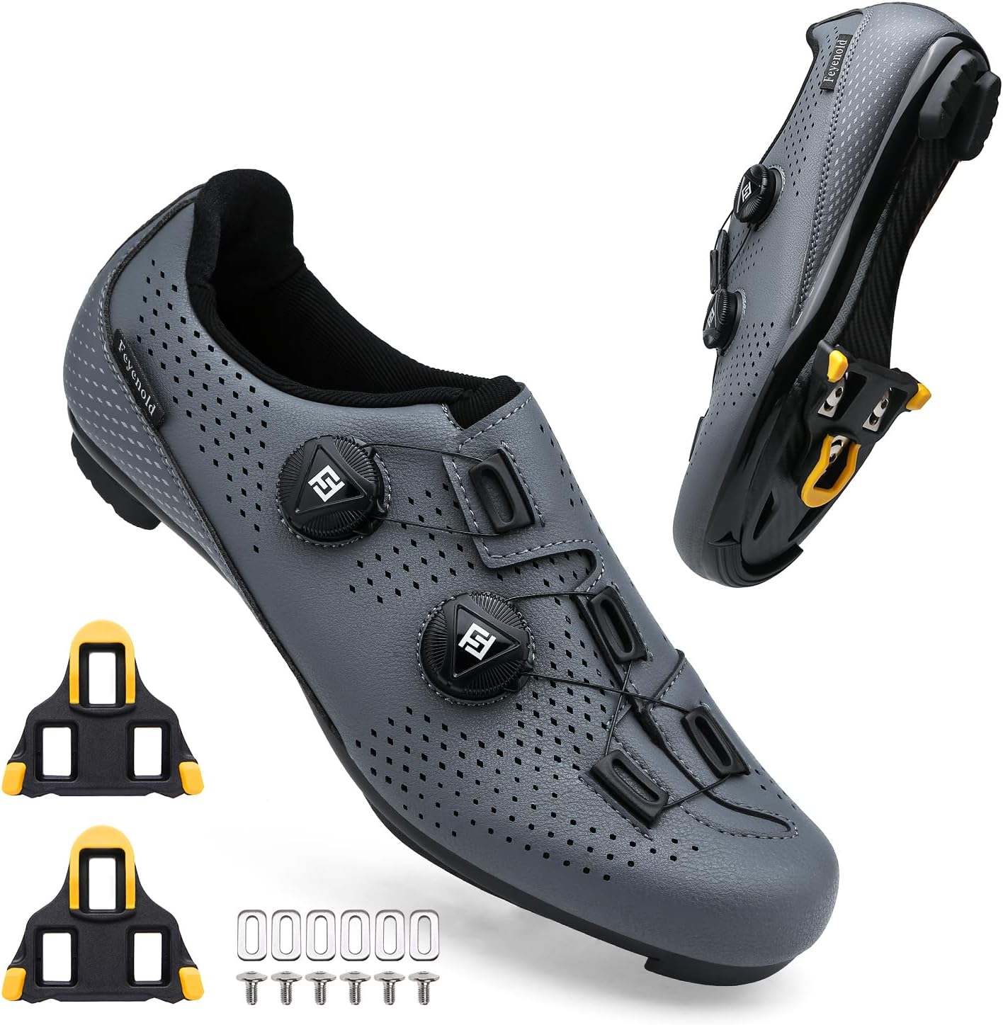 Detalle de Feyenold Herren Fahrradschuhe SPD kompatibel