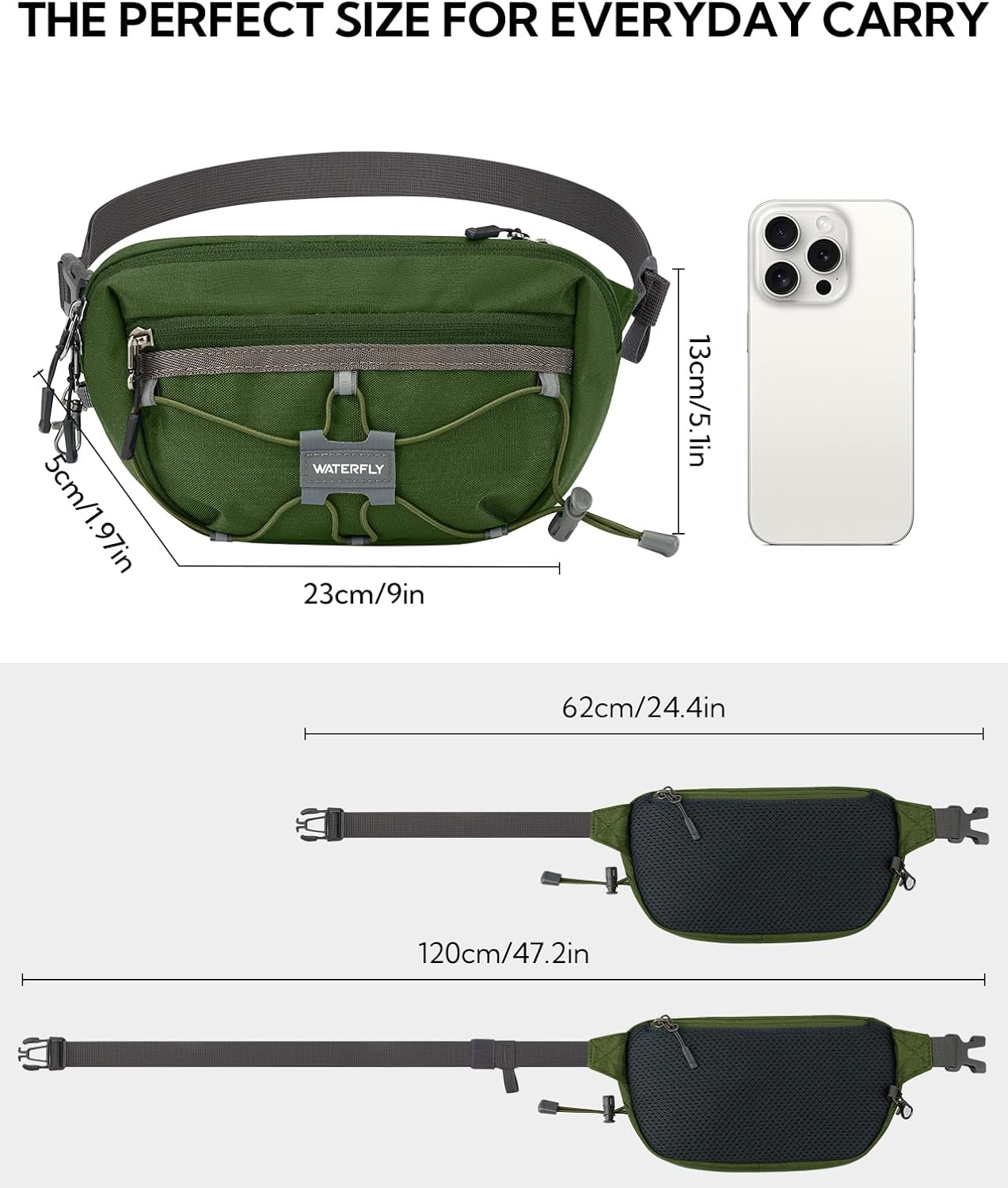 Thumbnail 2 de Waterfly bum bag 1.5L RFID anti theft