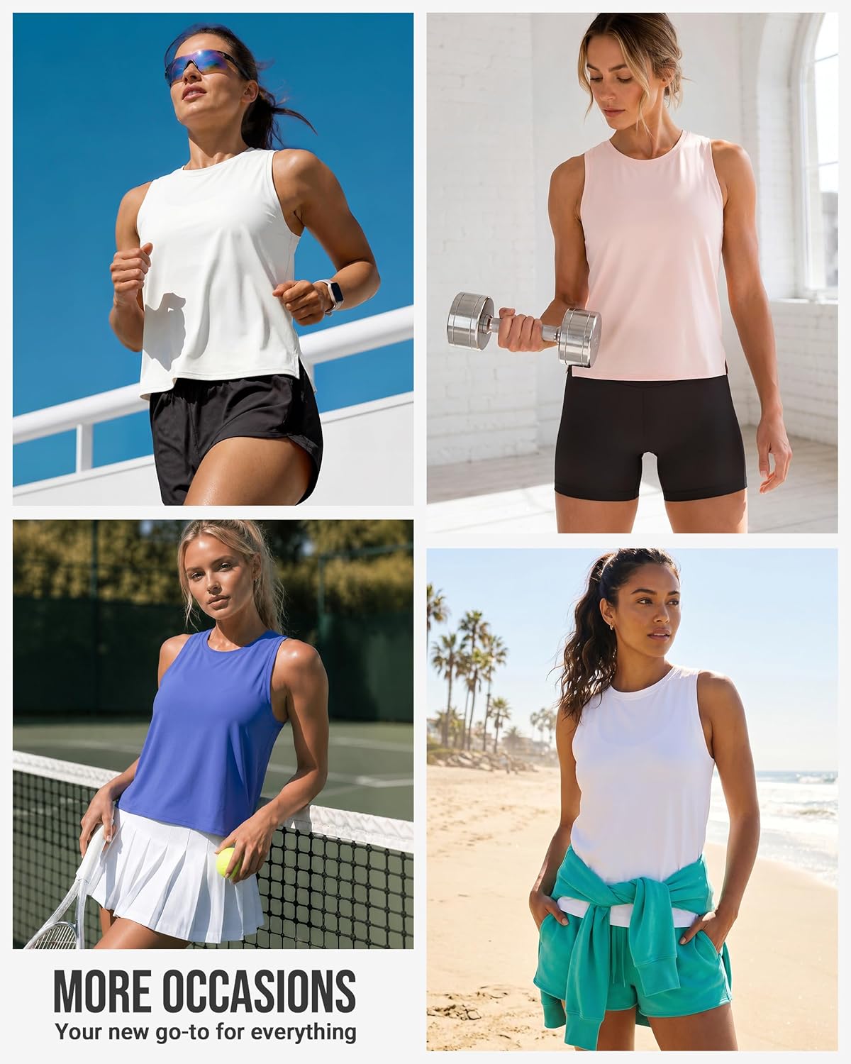 Detalle 2 de Ice Silk Crop Workout Tank 4-Way Stretch