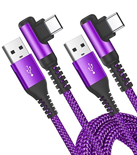 Imagen de Câble USB-C Coudé 90° AviBrex 3 m – Charge rapide 3A, nylon tressé (Lot de 2) en OfertitasTOP