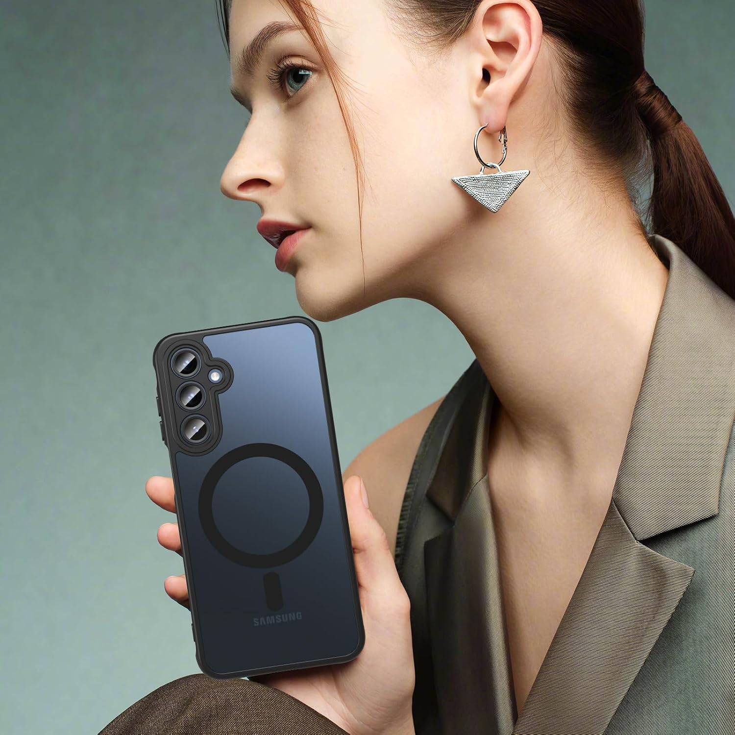 Thumbnail 6 de Hensinple Magnetic Samsung A16 Case with 9H Screen Protector and Military-Grade Shock Protection