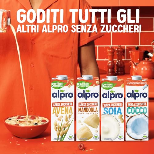 Thumbnail 11 de ALPRO SENZA ZUCCHERI Bevanda di soia 1 L (8 confezioni) – naturalmente senza lattosio, arricchita con vitamine B2, B12 e D2