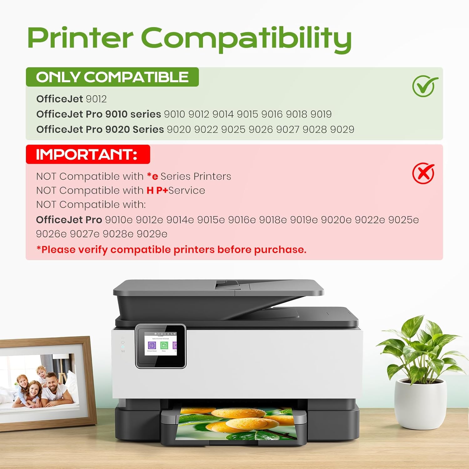 Thumbnail 1 de 962XL Ink Cartridges for HP OfficeJet Pro 9010/9020 Series (4-Pack)
