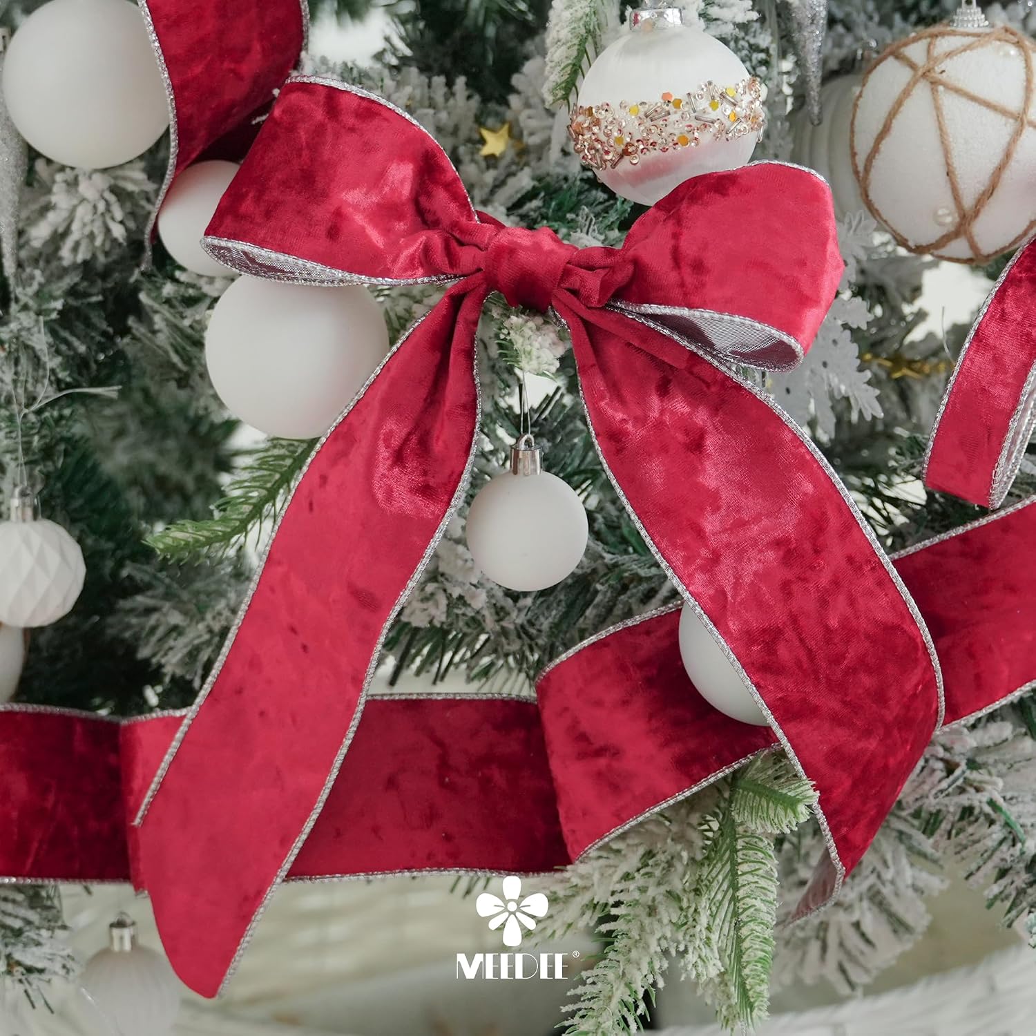 Thumbnail 5 de MEEDEE 2.5 inch Velvet Ribbon 🎄
