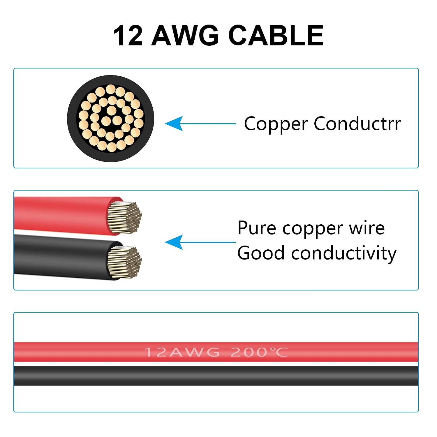 Thumbnail 4 de RIIEYOCA XT60 to O-ring terminal cable, 12 AWG