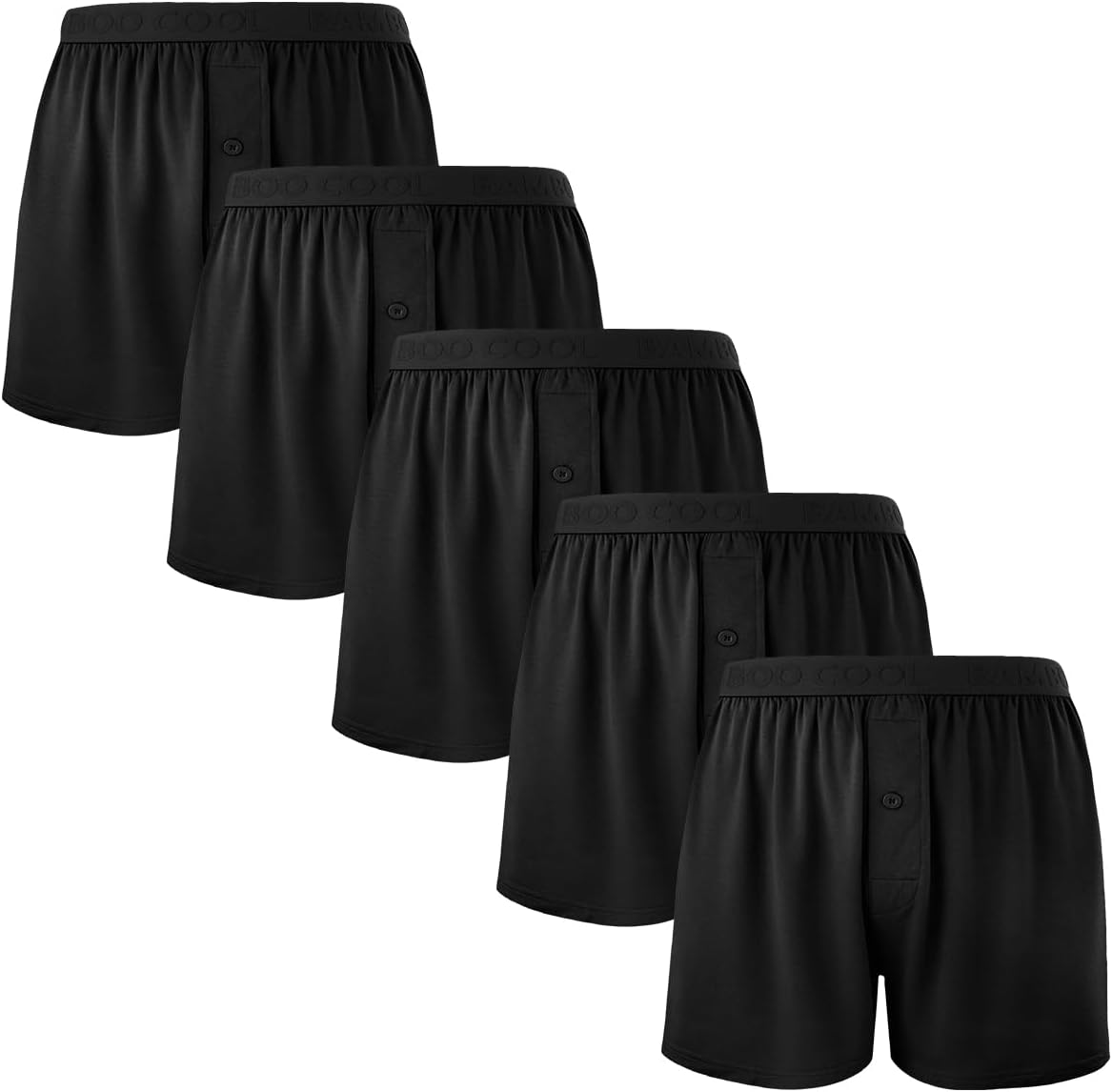 Thumbnail 6 de Bamboo Cool Mens Boxer Shorts 5-Pack