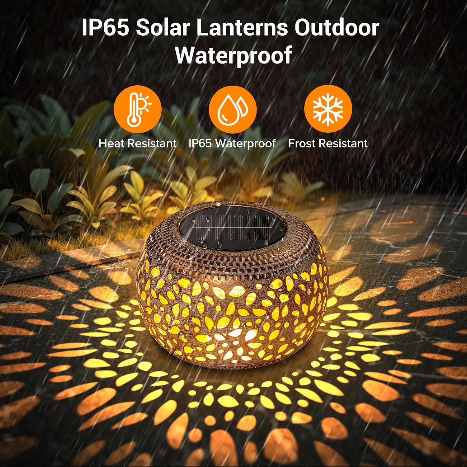 Detalle 1 de Solar Outdoor Lantern, Metal