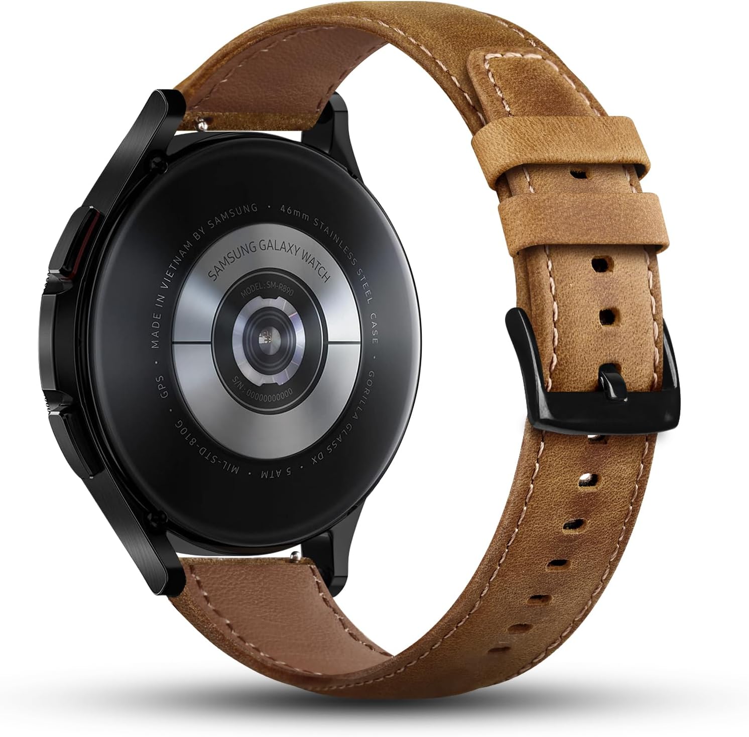 Thumbnail 1 de Tuocal 22mm Genuine Leather Strap for Galaxy Watch 3
