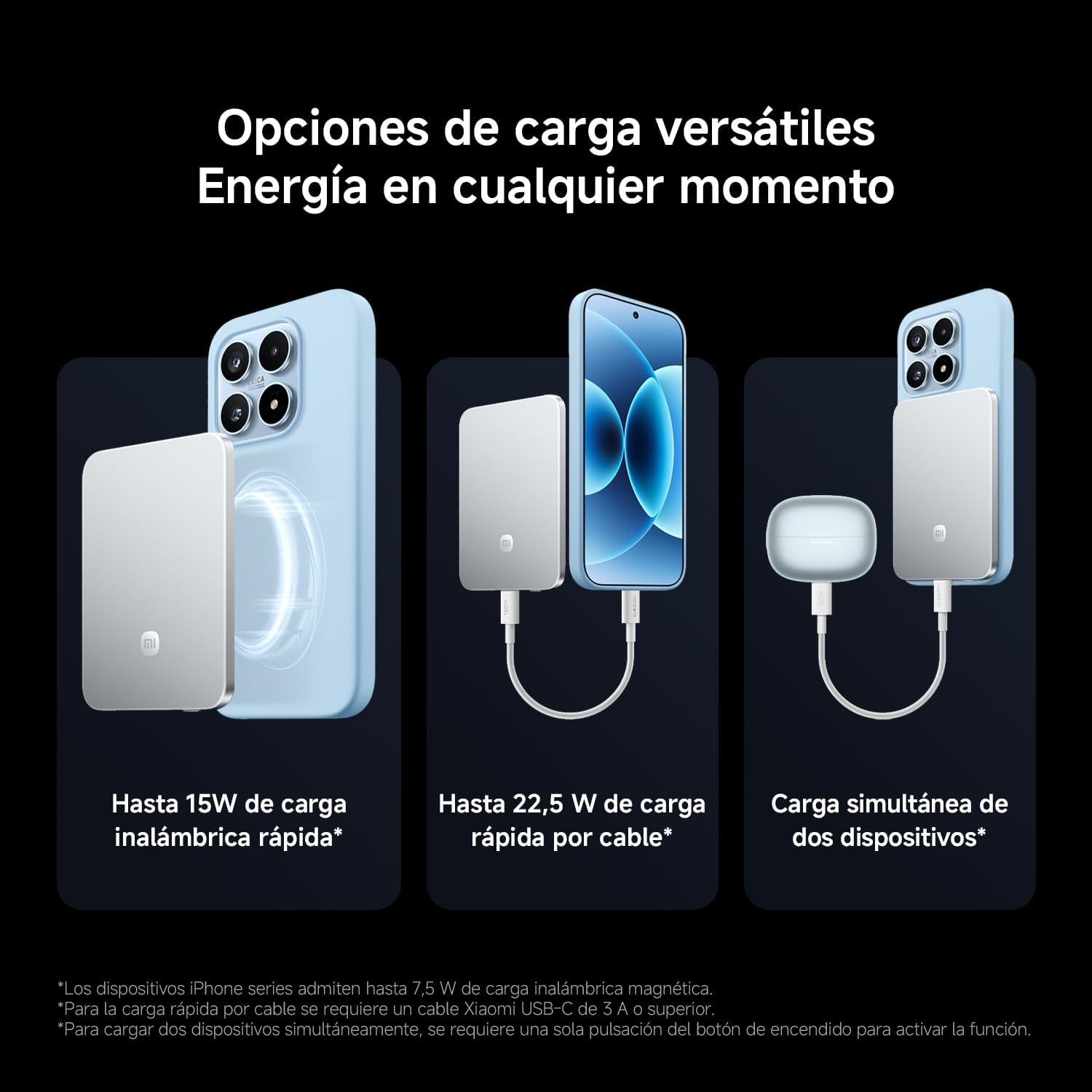 Thumbnail 5 de Xiaomi Ultrathin batería externa magnética 5000mAh