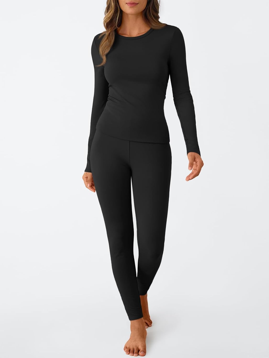 Detalle 2 de LILLUSORY Womens Long Johns Thermal Leggings set 2025