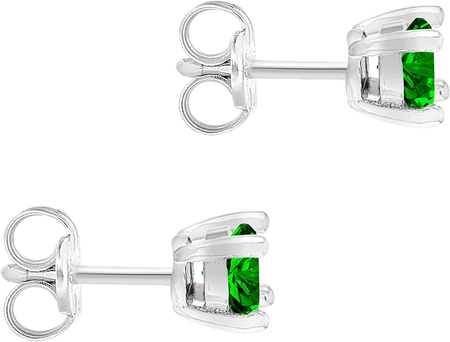 Thumbnail 2 de Orecchini a lobo Amazon Essentials in argento Sterling rodiato con pietra natale di maggio
