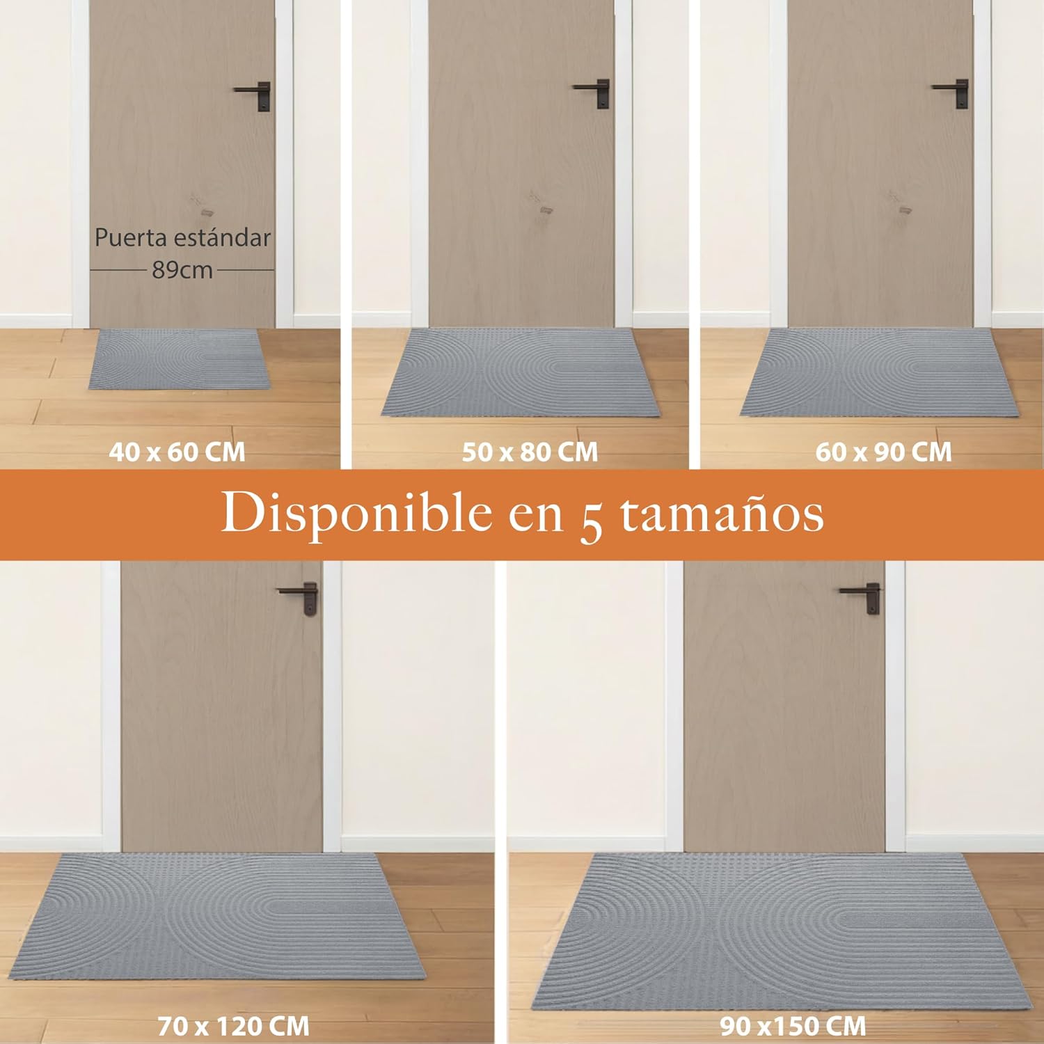 Detalle 2 de Zenacasa Felpudo 90x150 cm para exterior y interior